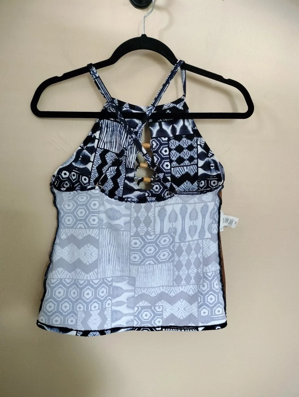 Blue Rod Beattie Navy Island Time Tankini Top Underwire 8 Vacation Beach Pool